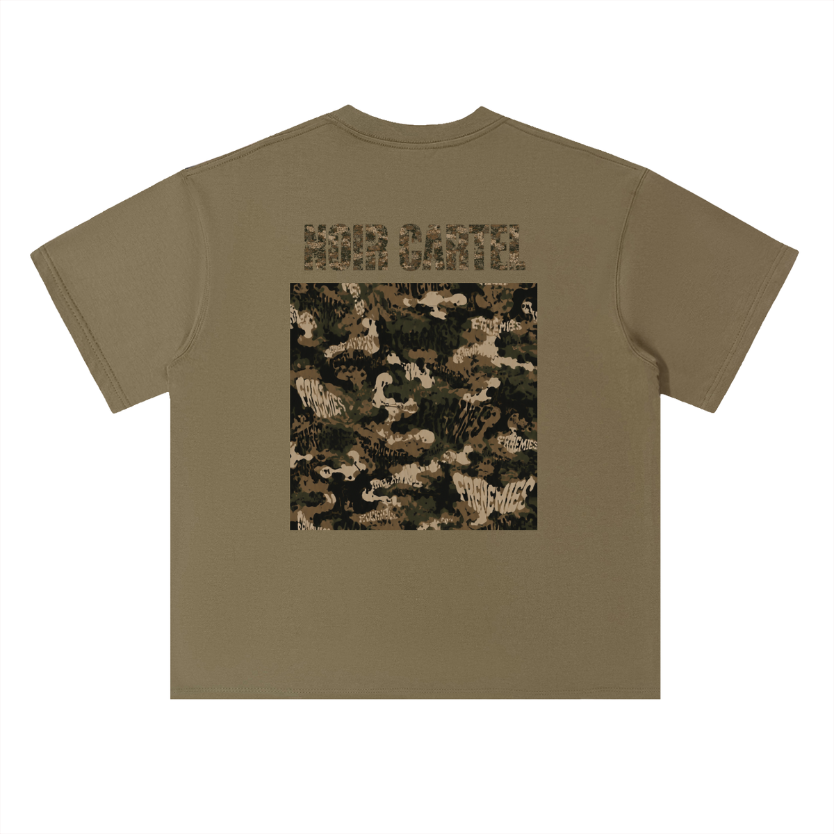 NOIR CARTEL FRENEMIES — Worldwide Camo Heavyweight Drop Shoulder Cotton Tee