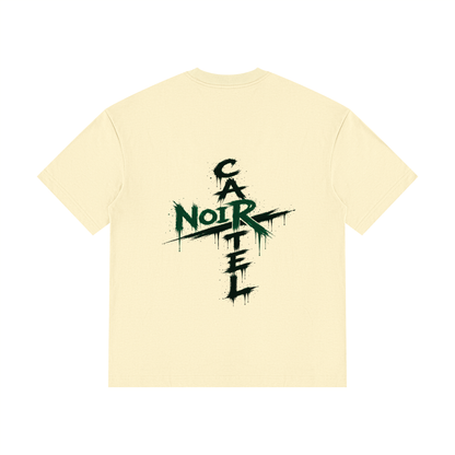 NOIR CARTEL OVERGROWTH — Rose Gospel — Green Drop Shoulder Cotton Tee