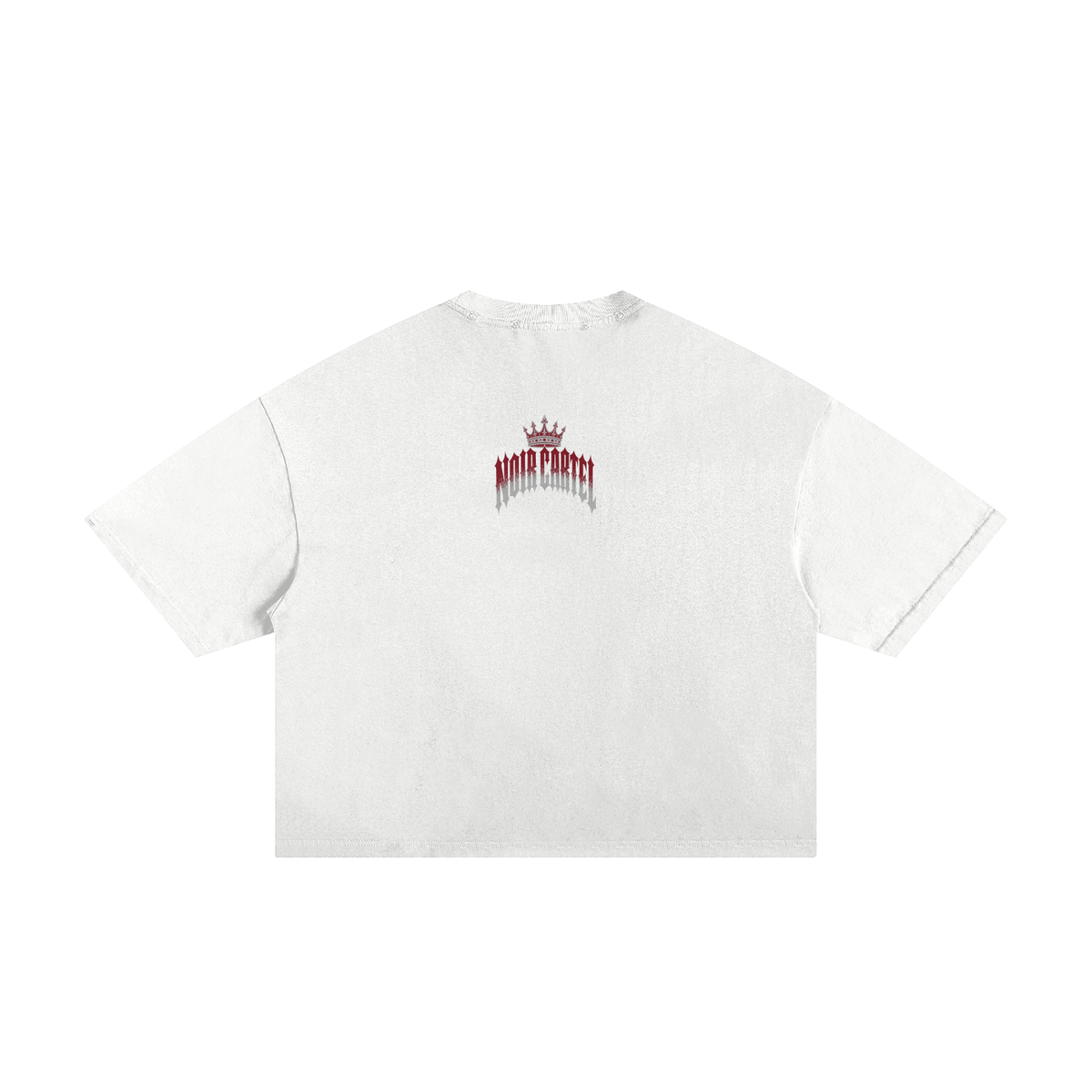 NOIR CARTEL MADE MEN — Blood Oath — Wine & Bone Frayed Boxy Tee