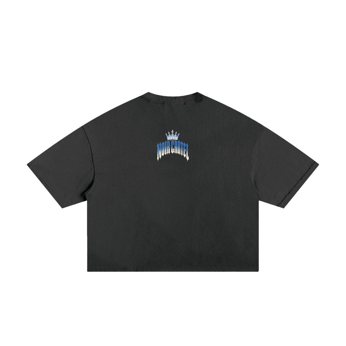 NOIR CARTEL MADE MEN — Blood Oath — Ice Blue Frayed Boxy Tee