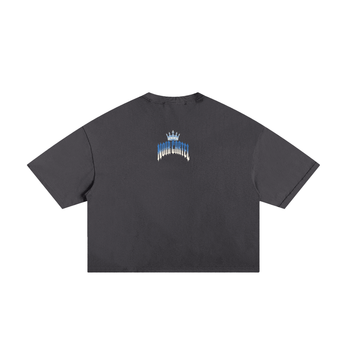 NOIR CARTEL MADE MEN — Blood Oath — Ice Blue Frayed Boxy Tee