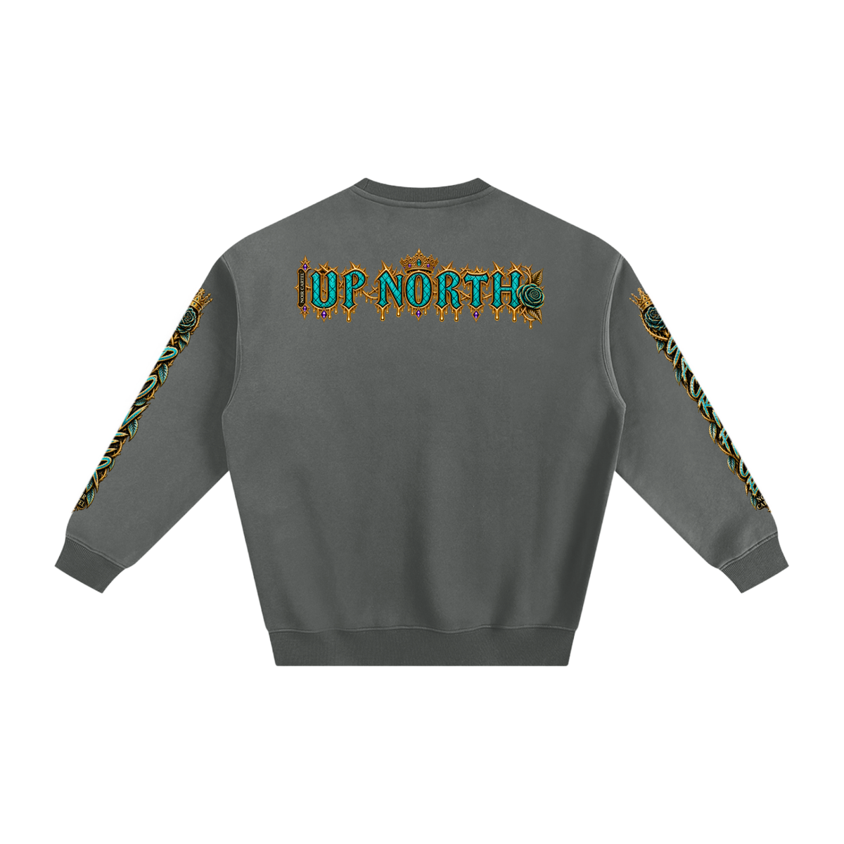 NOIR CARTEL HOOD DIVISION — Wild Hood — Up North Fleeced Sweatshirt — Gray