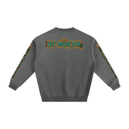 NOIR CARTEL HOOD DIVISION — Wild Hood — Up North Fleeced Sweatshirt — Gray