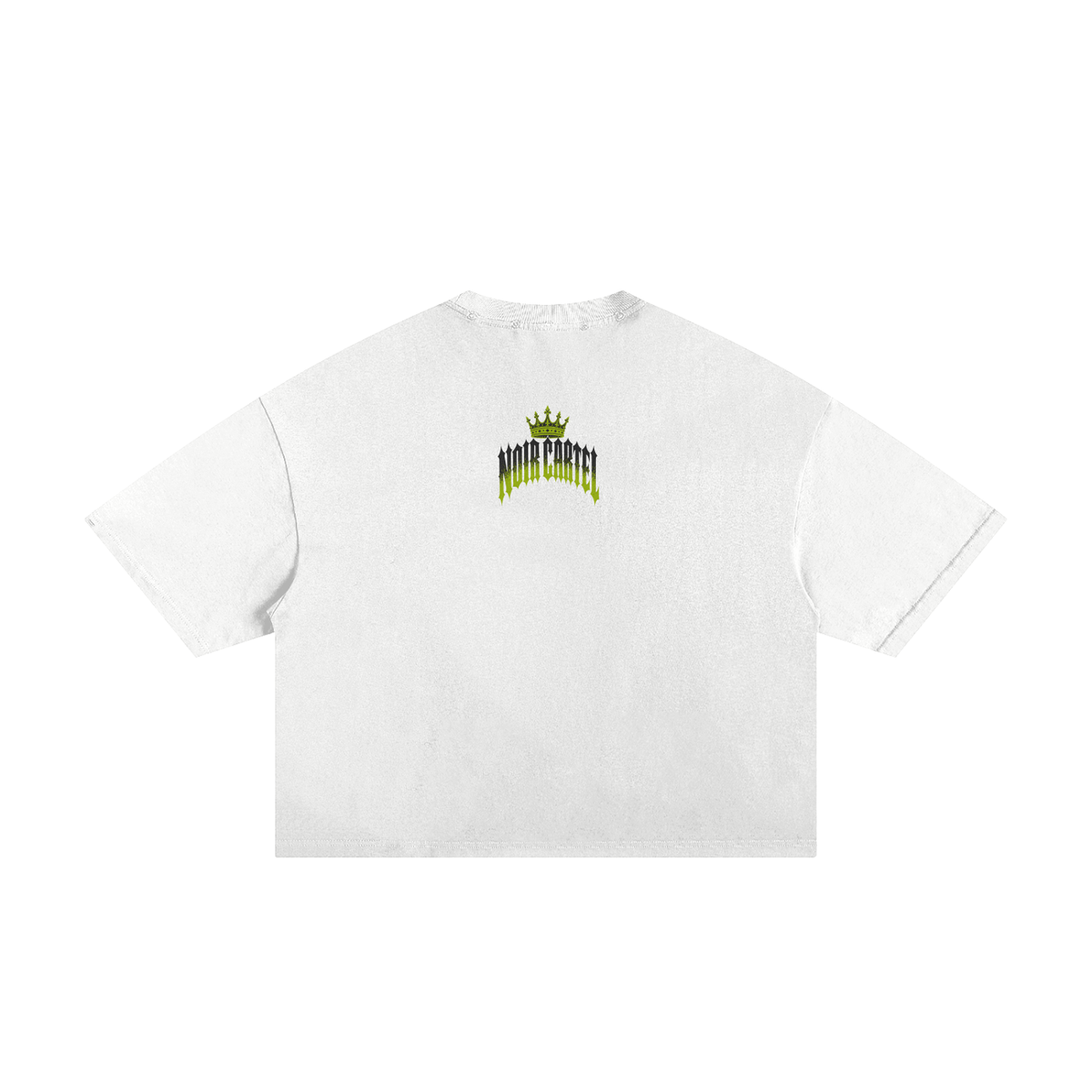 NOIR CARTEL MADE MEN — Blood Oath — Lime Frayed Boxy Tee
