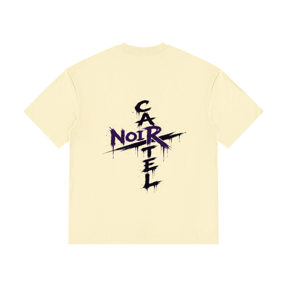 NOIR CARTEL OVERGROWTH — Rose Gospel — Purple Drop Shoulder Cotton Tee