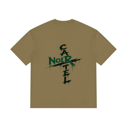 NOIR CARTEL OVERGROWTH — Rose Gospel — Green Drop Shoulder Cotton Tee
