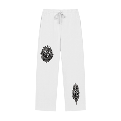 NOIR CARTEL Black Excellence Worldwide white sweatpants