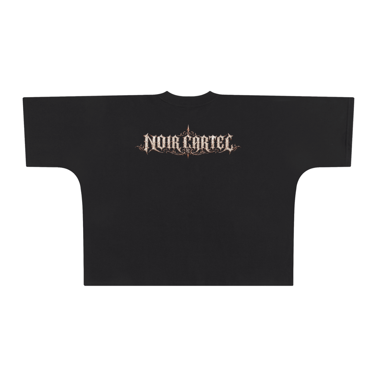 NOIR CARTEL UNSAID — Scars Still Shine Oversized One-Piece Boxy Tee — Black