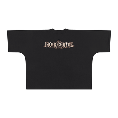 NOIR CARTEL UNSAID — Scars Still Shine Oversized One-Piece Boxy Tee — Black