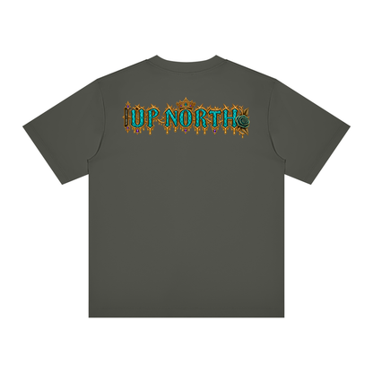 NOIR CARTEL HOOD DIVISION — Wild Hood — Up North Regular Crewneck Tee — Dark Gray
