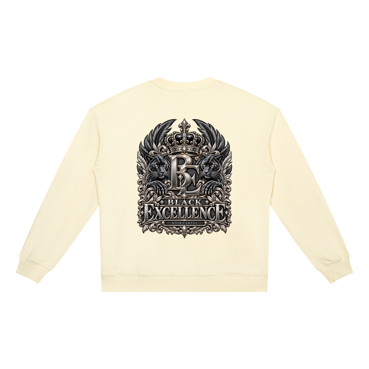 NOIR CARTEL BLOCKNOMICS — Excellence Crest Heavyweight Crewneck Sweatshirt