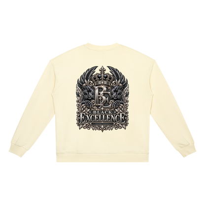 NOIR CARTEL BLOCKNOMICS — Excellence Crest Heavyweight Crewneck Sweatshirt