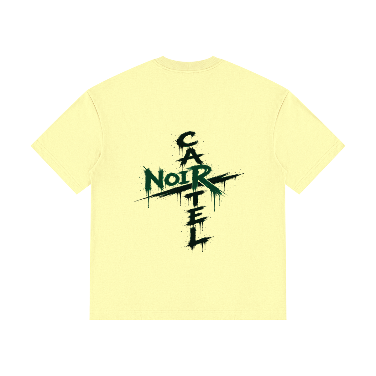 NOIR CARTEL OVERGROWTH — Rose Gospel — Green Drop Shoulder Cotton Tee