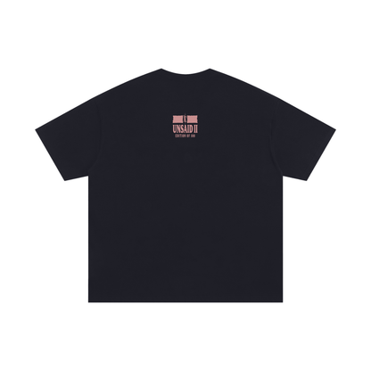 NOIR CARTEL UNSAID — Loved Them Anyway Oversized Cotton Tee — Black