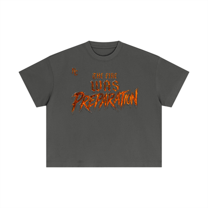 NOIR CARTEL UNSAID — It Was Preparation Essential Cotton Boxy Tee — Medium Gray