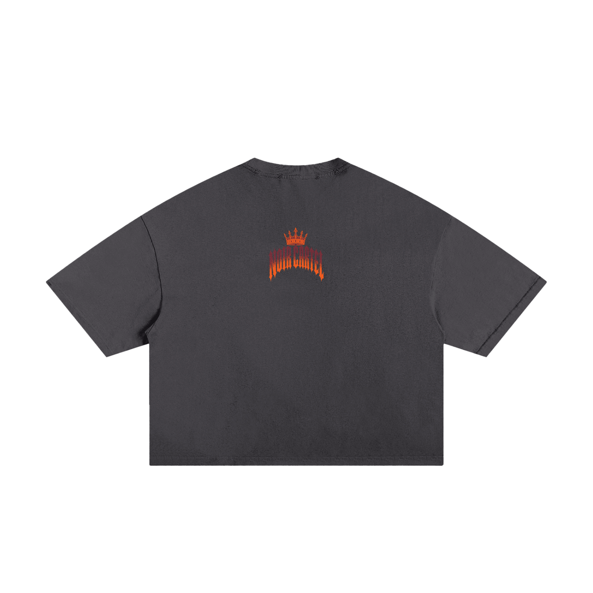 NOIR CARTEL MADE MEN — Blood Oath — Orange Frayed Boxy Tee