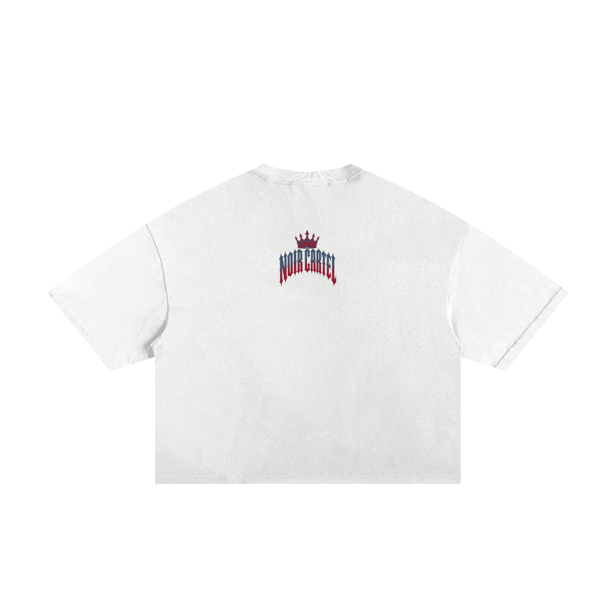 NOIR CARTEL MADE MEN — Blood Oath — Red & Olive Frayed Boxy Tee
