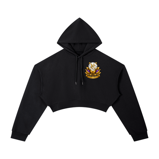 NOIR CARTEL SHINE BRIGHT — Women's Cropped Hoodie — Black