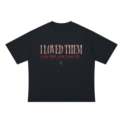 NOIR CARTEL UNSAID II — I Loved Them 250 GSM Drop-Shoulder Tee — Black