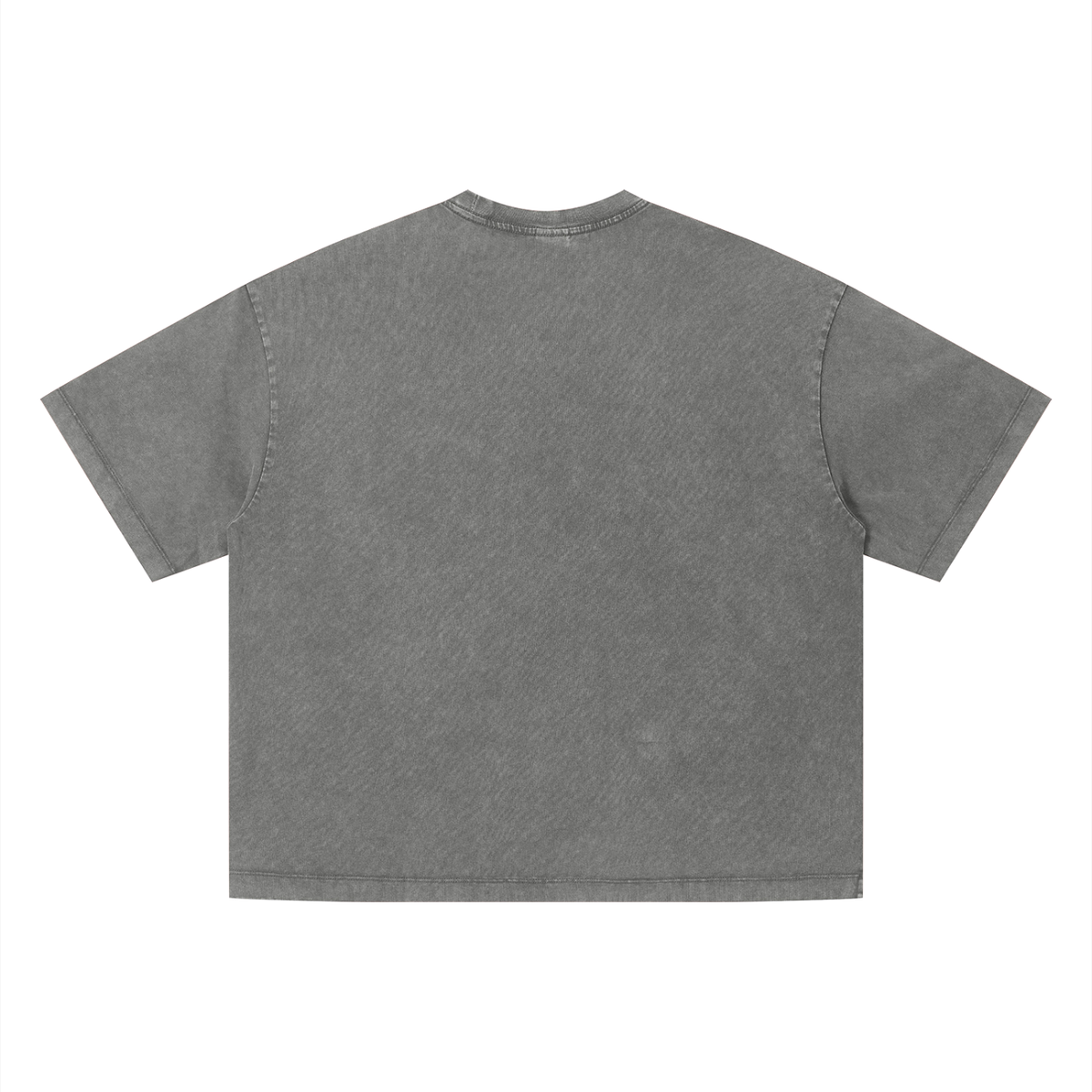 NOIR CARTEL UNSAID — Respect in Silence Vintage Wash Boxy Tee — Dark Gray