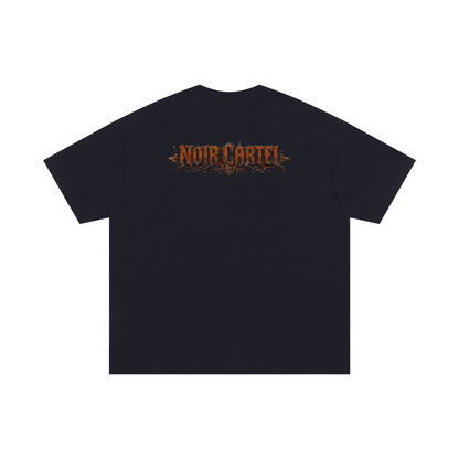 NOIR CARTEL UNSAID — Built From What Tried to Break Me Oversized Cotton Tee — Black