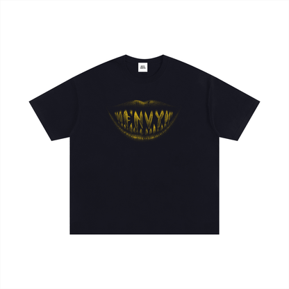 NOIR CARTEL FRENEMIES — Smiling Faces SF-03 250 GSM Oversized Tee — Black