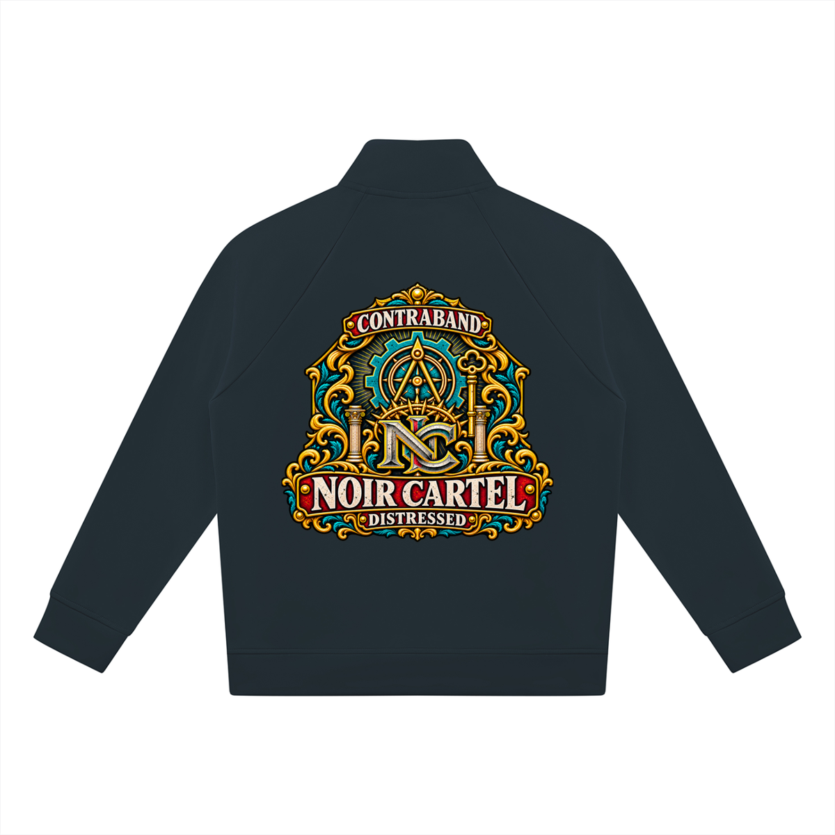 NOIR CARTEL HERITAGE — Blackout Edition Track Jacket — Navy