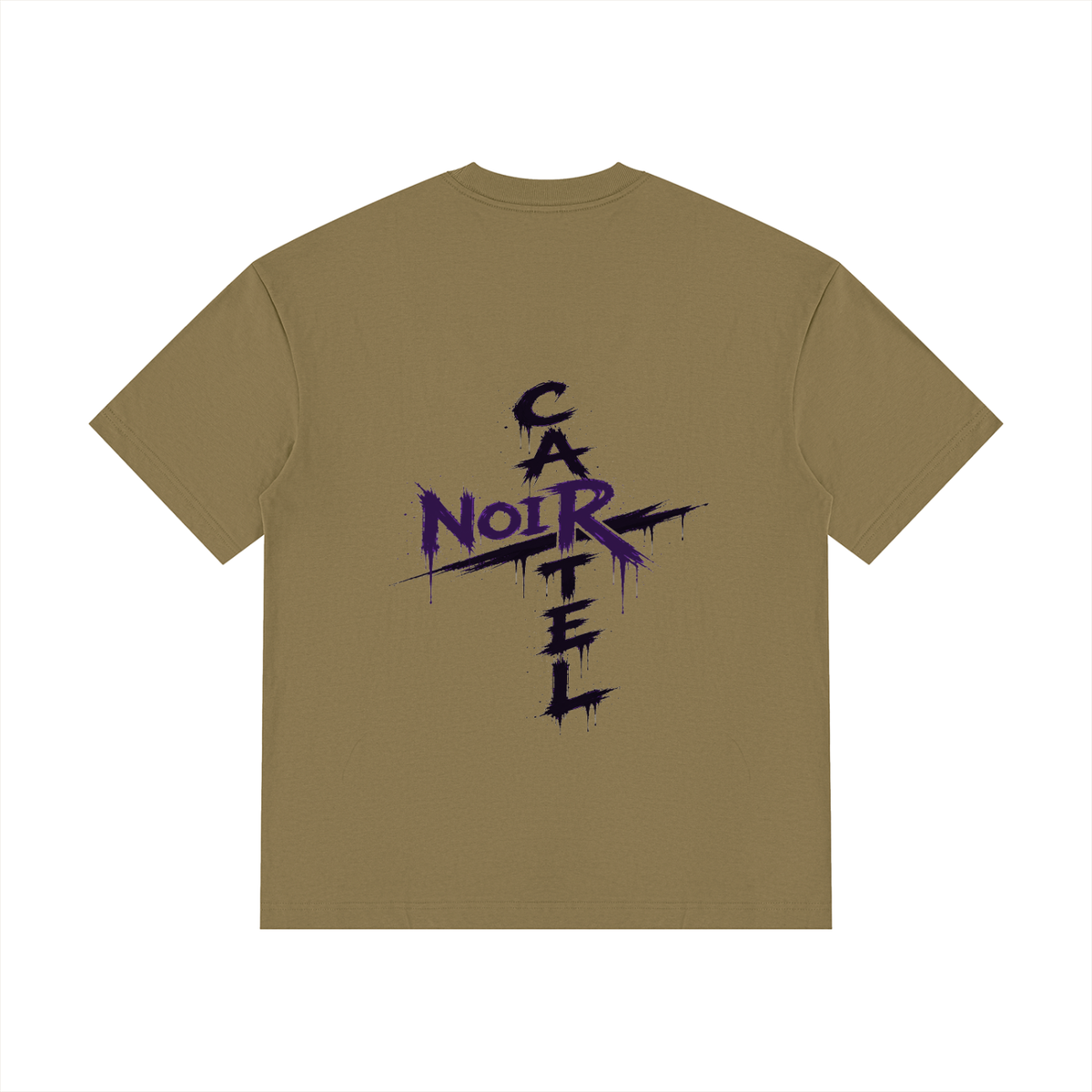 NOIR CARTEL OVERGROWTH — Rose Gospel — Purple Drop Shoulder Cotton Tee