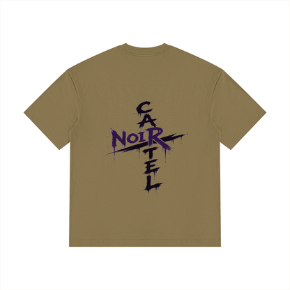 NOIR CARTEL OVERGROWTH — Rose Gospel — Purple Drop Shoulder Cotton Tee