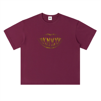 NOIR CARTEL FRENEMIES — Smiling Faces — Gold Heavyweight Drop Shoulder Cotton Tee