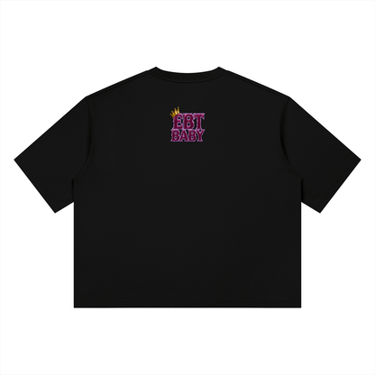 NOIR CARTEL UNSAID — EBT BABY DROP 01 420 GSM Boxy Tee — Black