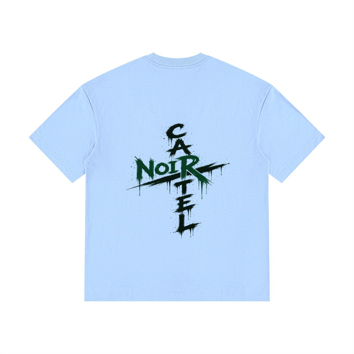 NOIR CARTEL OVERGROWTH — Rose Gospel — Green Drop Shoulder Cotton Tee