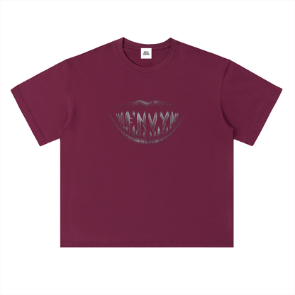NOIR CARTEL FRENEMIES — Smiling Faces — Gray Heavyweight Drop Shoulder Cotton Tee