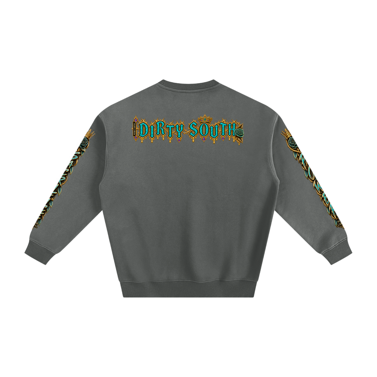 NOIR CARTEL HOOD DIVISION — Wild Hood — Down South Fleeced Sweatshirt — Gray