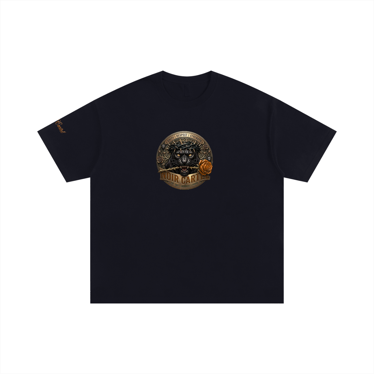 Noir Cartel Pumpkin Orange bloc Cotton T-Shirt