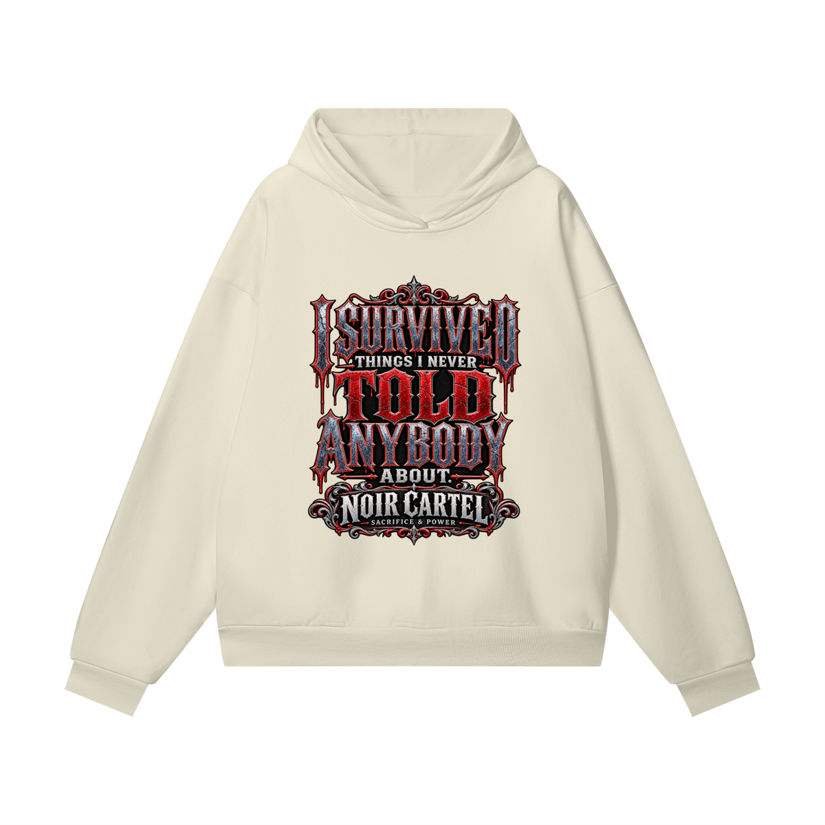 NOIR CARTEL UNSAID — I Survived Heavyweight Hidden Pocket Fleece Hoodie
