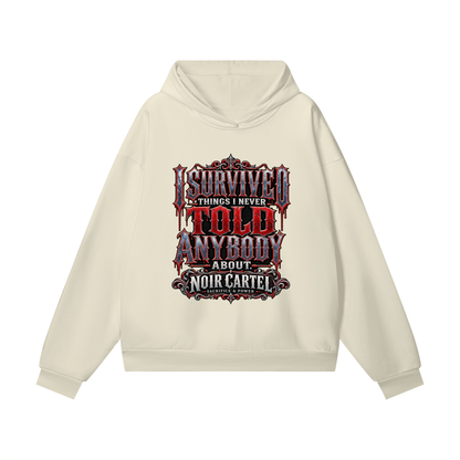 NOIR CARTEL UNSAID — I Survived Heavyweight Hidden Pocket Fleece Hoodie