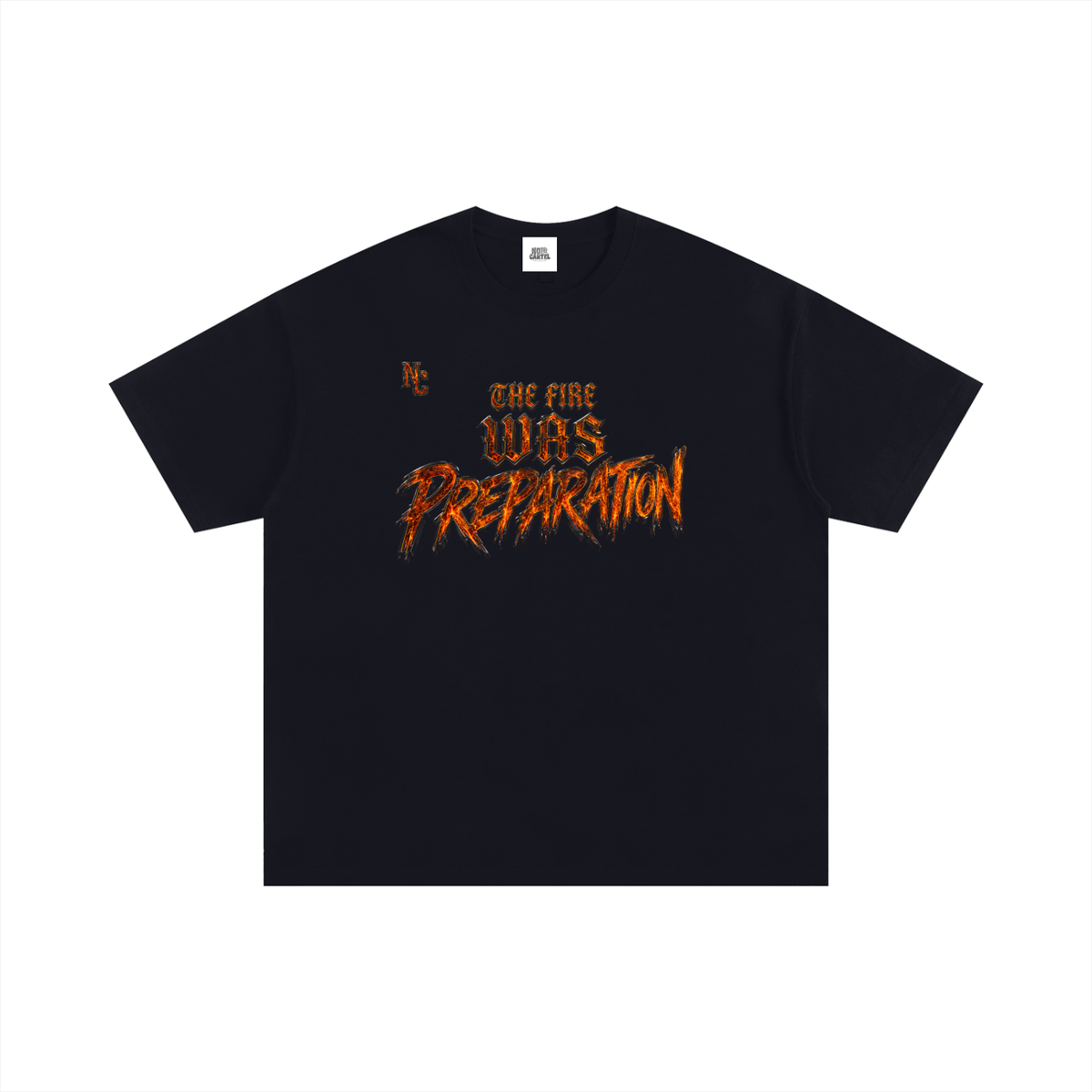 NOIR CARTEL UNSAID — It Was Preparation Oversized Cotton Tee — Black