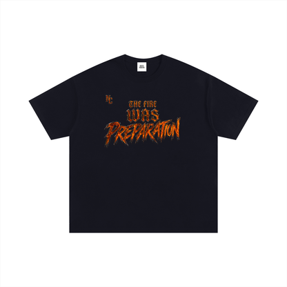 NOIR CARTEL UNSAID — It Was Preparation Oversized Cotton Tee — Black