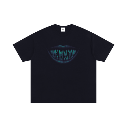 NOIR CARTEL FRENEMIES — Smiling Faces SF-07 250 GSM Oversized Tee — Black
