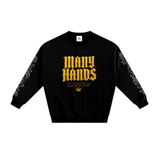NOIR CARTEL OVERGROWTH — Many Hands 350 GSM Sweatshirt — Gray