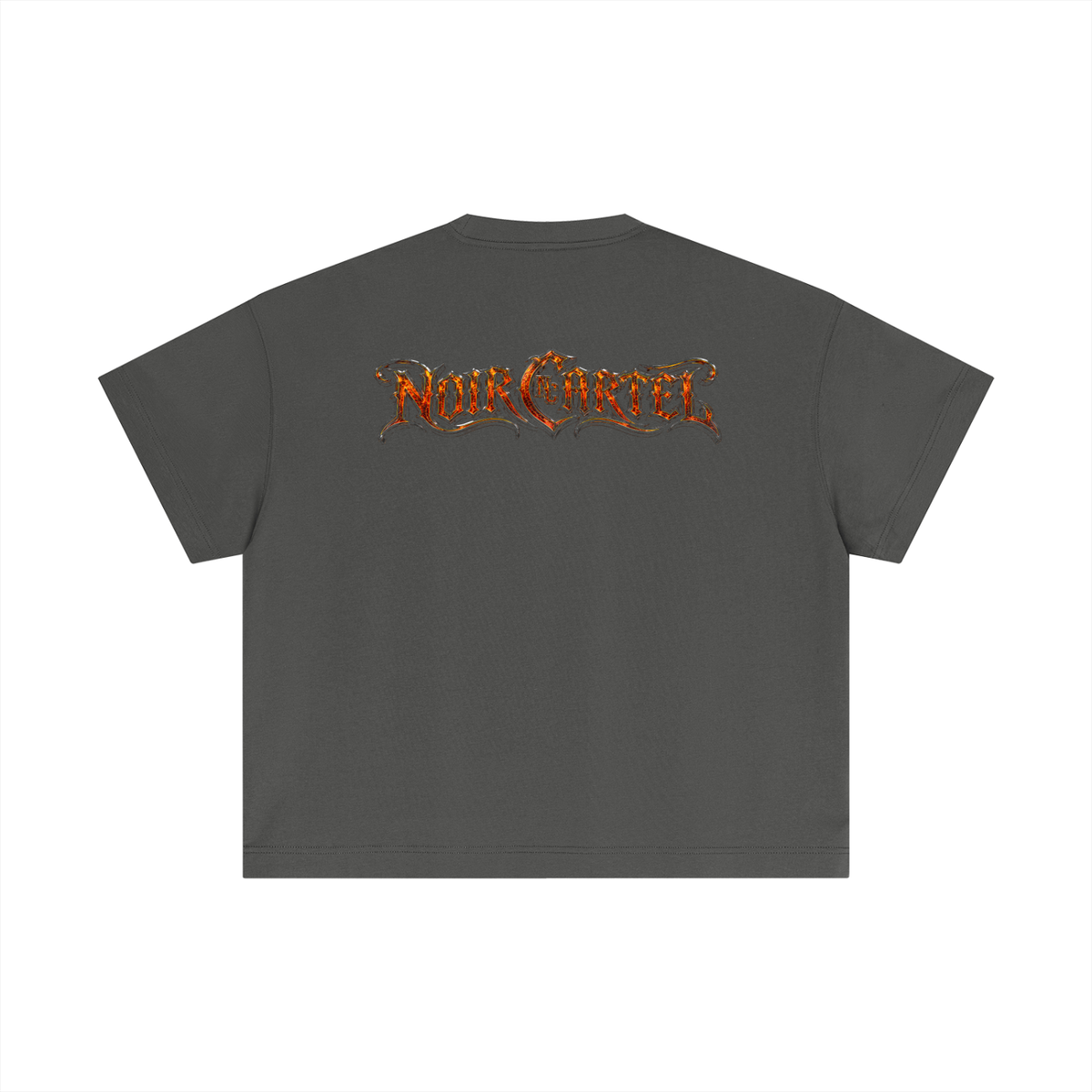 NOIR CARTEL UNSAID — It Was Preparation Essential Cotton Boxy Tee — Medium Gray