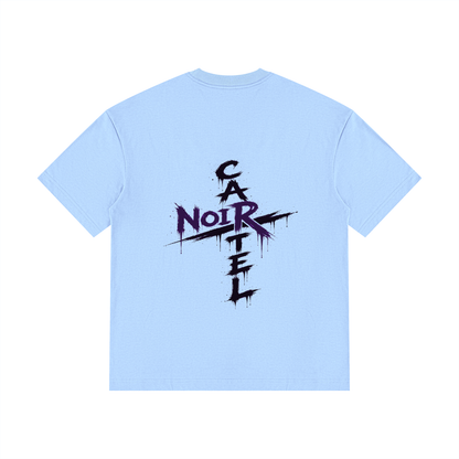 NOIR CARTEL OVERGROWTH — Rose Gospel — Purple Drop Shoulder Cotton Tee