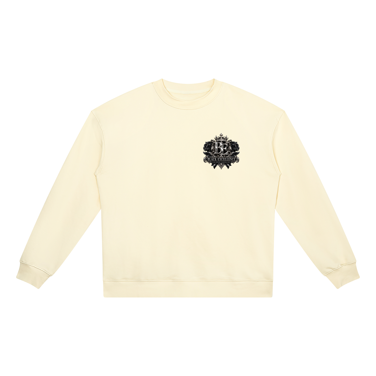 NOIR CARTEL BLOCKNOMICS — Excellence Crest Heavyweight Crewneck Sweatshirt
