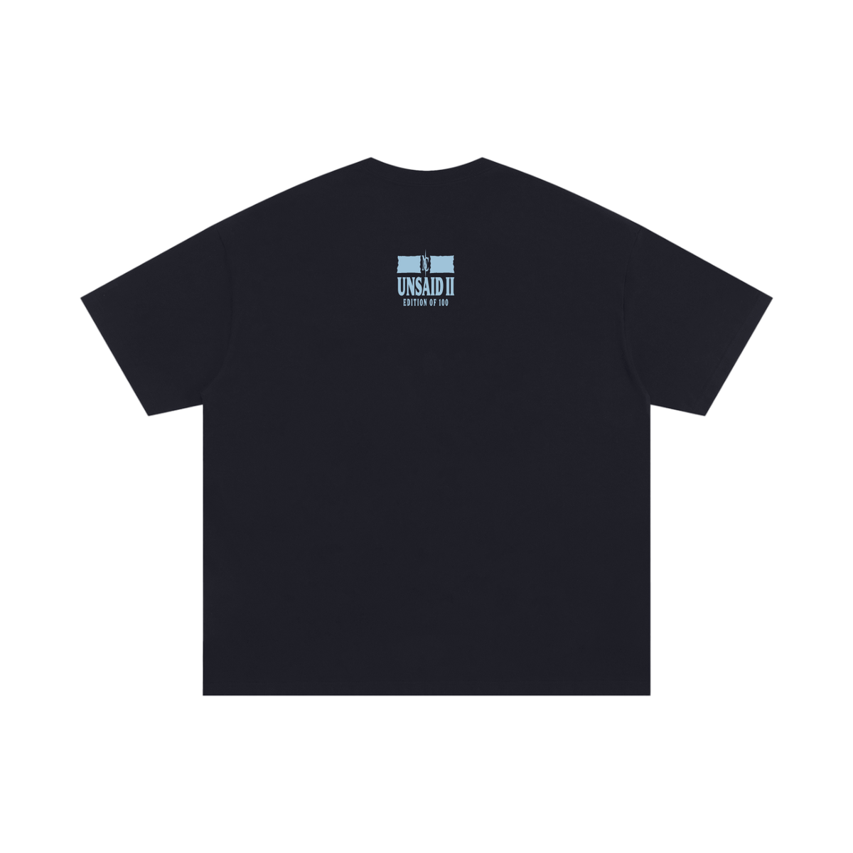 NOIR CARTEL UNSAID — I Carried It Quiet Oversized Cotton Tee — Black