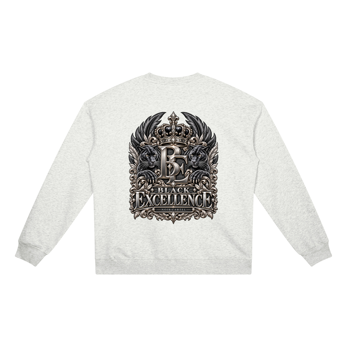 NOIR CARTEL BLOCKNOMICS — Excellence Crest Heavyweight Crewneck Sweatshirt