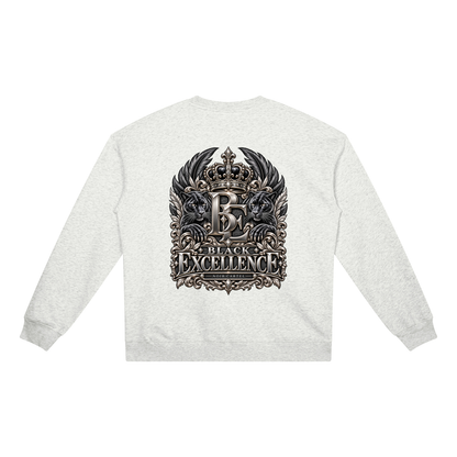 NOIR CARTEL BLOCKNOMICS — Excellence Crest Heavyweight Crewneck Sweatshirt