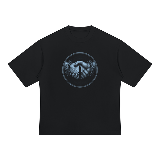 NOIR CARTEL FRENEMIES Handshake 300 GSM Heavyweight Tee — Black