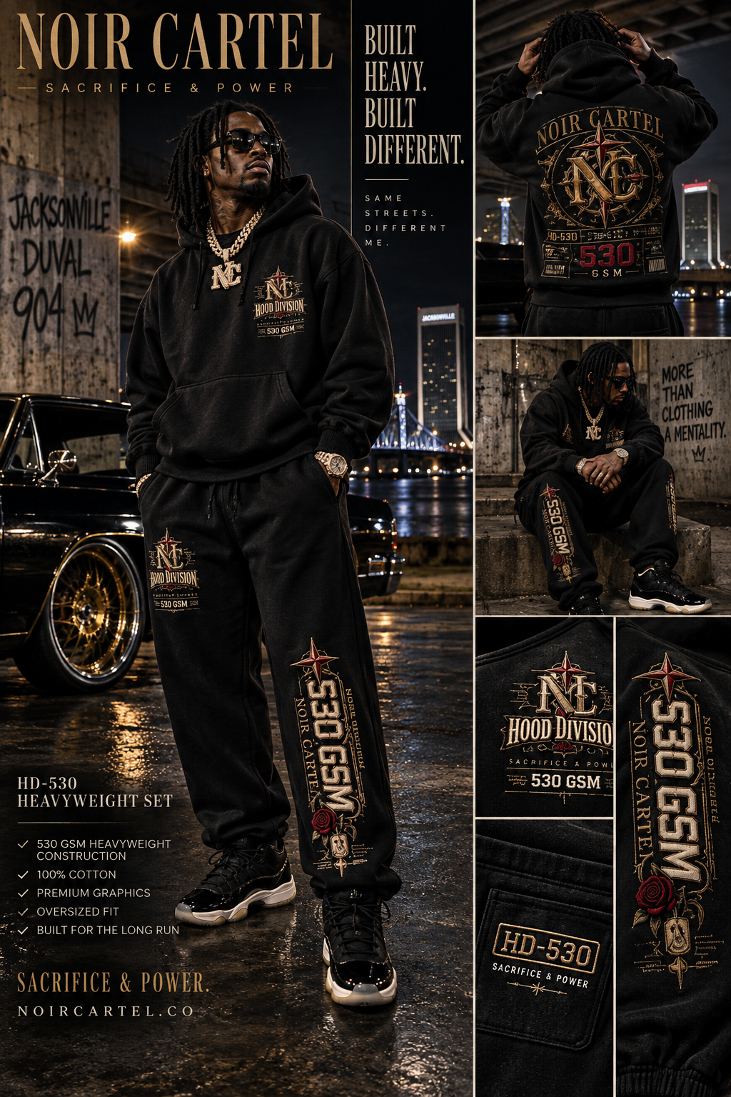 NOIR CARTEL HD-530 Heavyweight Set — Black