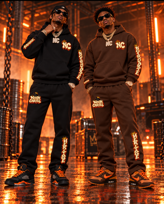 NOIR CARTEL Heritage Throw-Up Hoodie + Jogger Set